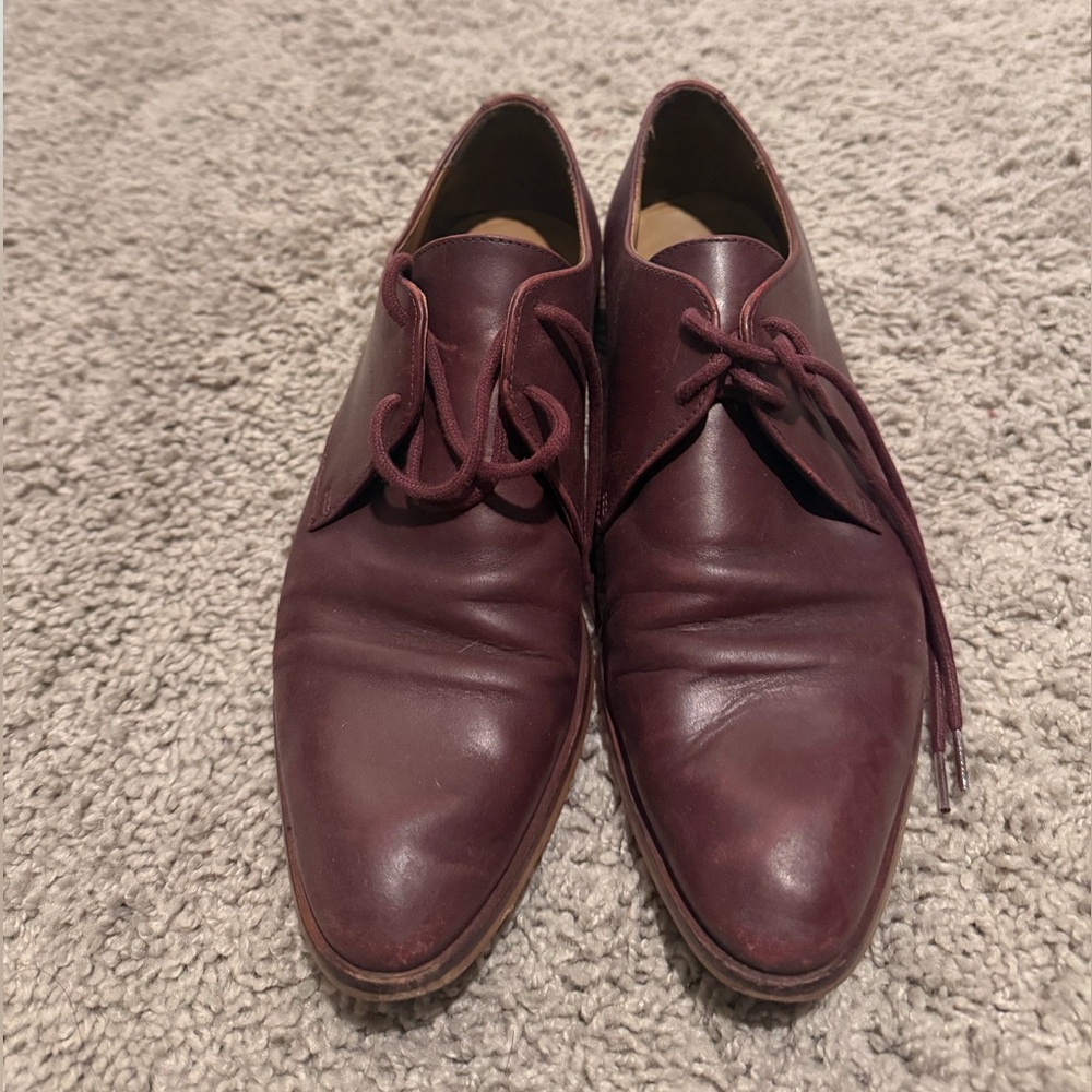Everlane Women's Burgundy Oxfords